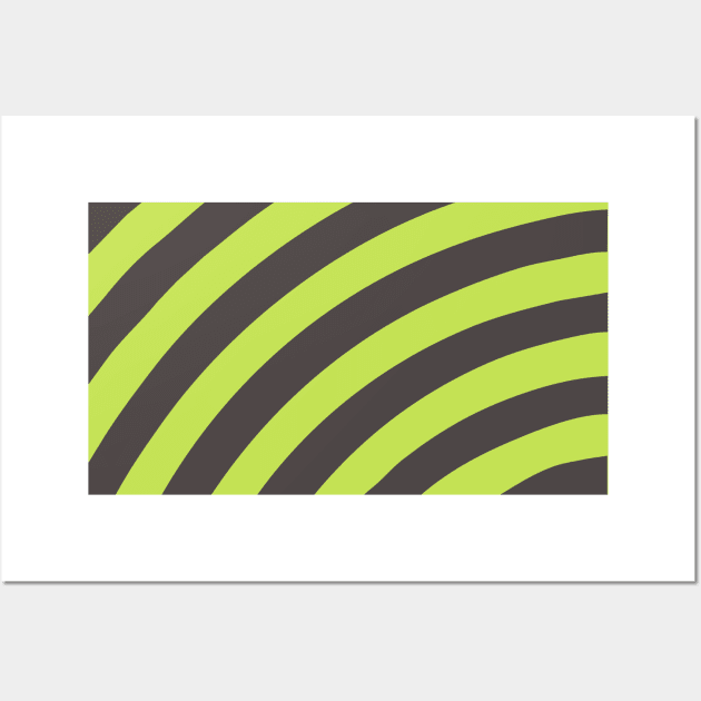 Lime Green Diameter Stripes Wall Art by Looly Elzayat